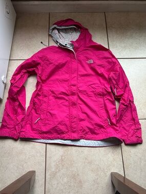 The North Face Hot Pink Hooded Shell Jacket